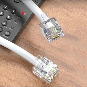 Universal Telefonkabel Routerkabel Adapter RJ11 - RJ11 Router Festnetz Kabel - Bild 1 von 10