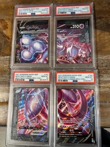 Pokemon 2021 BSP Special Collection SWSH MEWTWO V-Union #159-162 PSA 10 Gem Set - Picture 1 of 5