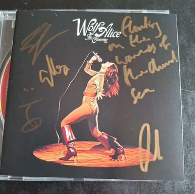 WOLF ALICE SIGNED THE CLEARING SIGNED/AUTOGRAPH CD & SONG LYRICS .EXACT  PROOF Foto 1 de 3