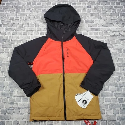 Volcom Breck Insulated Winter Coat Youth Large Grow Tech Snow Jacket Hood Zip - Image 1 of 4