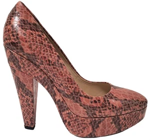 STELLA MCCARTNEY SHOES FAUX SNAKEPRINT LEATHER PLATFORM HIGH HEEL IT 41  US 11 - Picture 1 of 12