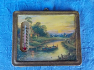 Vtg Advertising Picture & Thermometer From Tacoma, Wash Made by B. D. 1934 - Picture 1 of 10