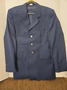 38R US Air Force USAF Enlisted Male Men's Dress Blue Service Jacket Coat - Picture 1 of 6