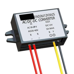 Convertisseur de Courant ACDC pour Sortie 12V DC à partir de 10 28V Entrée AC Etanche - Photo 1/7