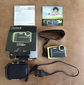 Fuji Film FinePix XP120 Green Digital Camera w/ Original Box & Accessories - Picture 1 of 14