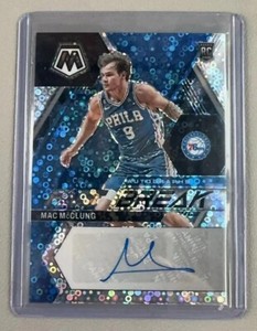 2022-23 Panini Mosaic Mac McClung RC Rookie Fast Break Disco Auto Blue