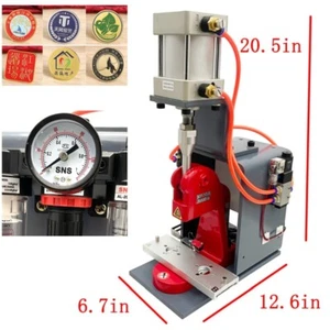 30W Abzeichenmaschine Abzeichenmacher pneumatische Abzeichenmaschine für herzförmige quadratische Ro - Bild 1 von 24