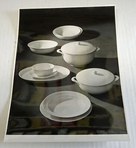 Willi Moegle Photography Silver Gelatin Vintage Print Porcelain Dish Still Life - Picture 1 of 2