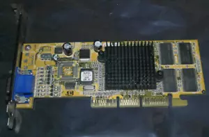 ASUS V7100M-LP 32MB Nvidia GeForce 2 MX200 VGA Universal AGP graphics Video Card - Picture 1 of 5