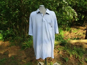 Nautica Men's Pique Knit Short Sleeve Polo Shirt Blue 2XL  $65 - Picture 1 of 5