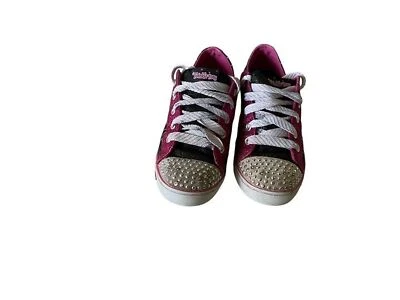 Zapatillas deportivas con cordones Sketchers Pop Princess Twinkle Toe niñas talla 2 iluminadas Foto 1 de 4