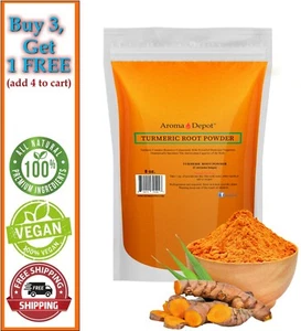 Tumeric Root Powder 8 oz. Pure (Curcuma longa) Curcumic Turmeric Spice - Picture 1 of 7