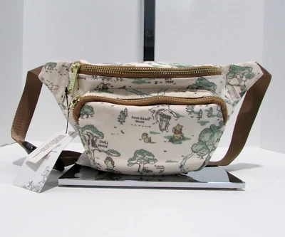 Disney Loungefly Winnie the Pooh Riñonera Mapa Cien Acres Madera Mapa RARO NUEVO CON ETIQUETAS Foto 1 de 4