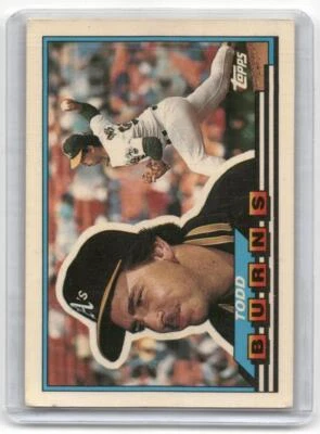 Todd Burns 1989 Topps Big #10 - K8087 - Image 1 of 2