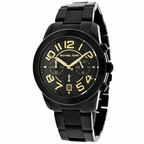 Nuovo Orologio Michael Kors Donna Mercer MK5858 Cronografo Cinturino Inox