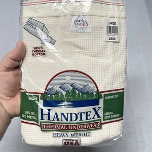Vintage Handtex Thermal Underwear Large Men’s Bottom USA NOS Hunting Cabin Fish - Picture 1 of 6