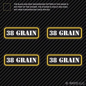 (4x) 38 Grano Ammo Lata Pegatinas Set Calcomanía Autoadhesiva molon bala tipo 2 - Imagen 1 de 1
