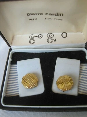 Rare Pierre Cardin Button Covers / Button Links - Cufflinks for Button Cuffs! - Image 1 of 4