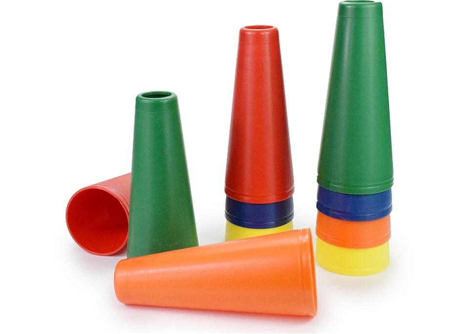 Cône Set Empilable Cylindre Jeu Coordination Saisir Coloré Exercices Greifkegel - Photo 1/1