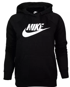 NIKE Womens Black Sportswear Essential Fleece Hoodie XS BV4126-010 - Picture 1 of 4