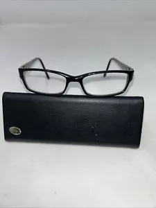 Elle Brille Brillengestell EL13318 BK Schwarz Goldfarben Rechteckig Vollrand 50-16-135 - Bild 1 von 7