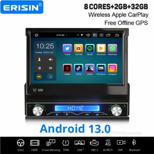 Radio Coche 8 Núcleos Android 13.0 Universal 1DIN Navi DAB+ WiFi BT 5.0 CarPlay 32GB - Imagen 1 de 16
