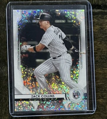 2020 Bowman Sterling ZACK COLLINS SPECKLE Refractor Prospect Rookie #64/99 - Image 1 of 2