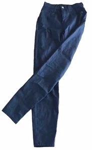 RIVER ISLAND schwarz beschichtete Jeans UK 8R Mischgewebe KOSTENLOSER VERSAND - Bild 1 von 5