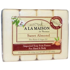 A La Maison Süßmandel Seife Hand & Körper mit Sheabutter & Arganöl 4 ct - Bild 1 von 2