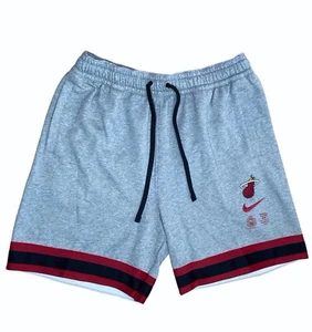 Nike Miami Heat Thermaflex NBA Basketball Shorts Gray Mens Size 2XL DA1954-063 - Picture 1 of 5