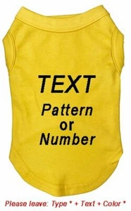 Custom Print Pet T-shirt Personalized Unique Cute Summer Dog Puppy Cat Clothes - Picture 1 of 20
