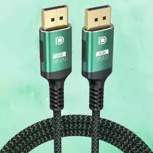Cable DisplayPort 2.1 3FT, cables Display Port 16K@60Hz 8K@120Hz 4K@240Hz, DP a - Imagen 1 de 11