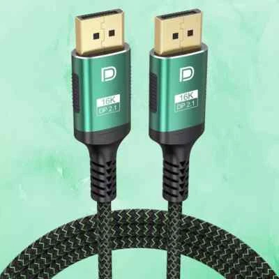 DisplayPort Cable 2.1 3FT, Display Port Cables 16K@60Hz 8K@120Hz 4K@240Hz, DP to - Image 1 of 4