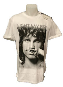 The Doors Eleven Paris Jim Morrison Moustache / Rare T-Shirt Life Is a Joke / M