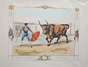 Lot/4 1957 Stierkampf/Matador Vintage USA Drucke von Victor Adams Paris Chez Bulla - Bild 1 von 6