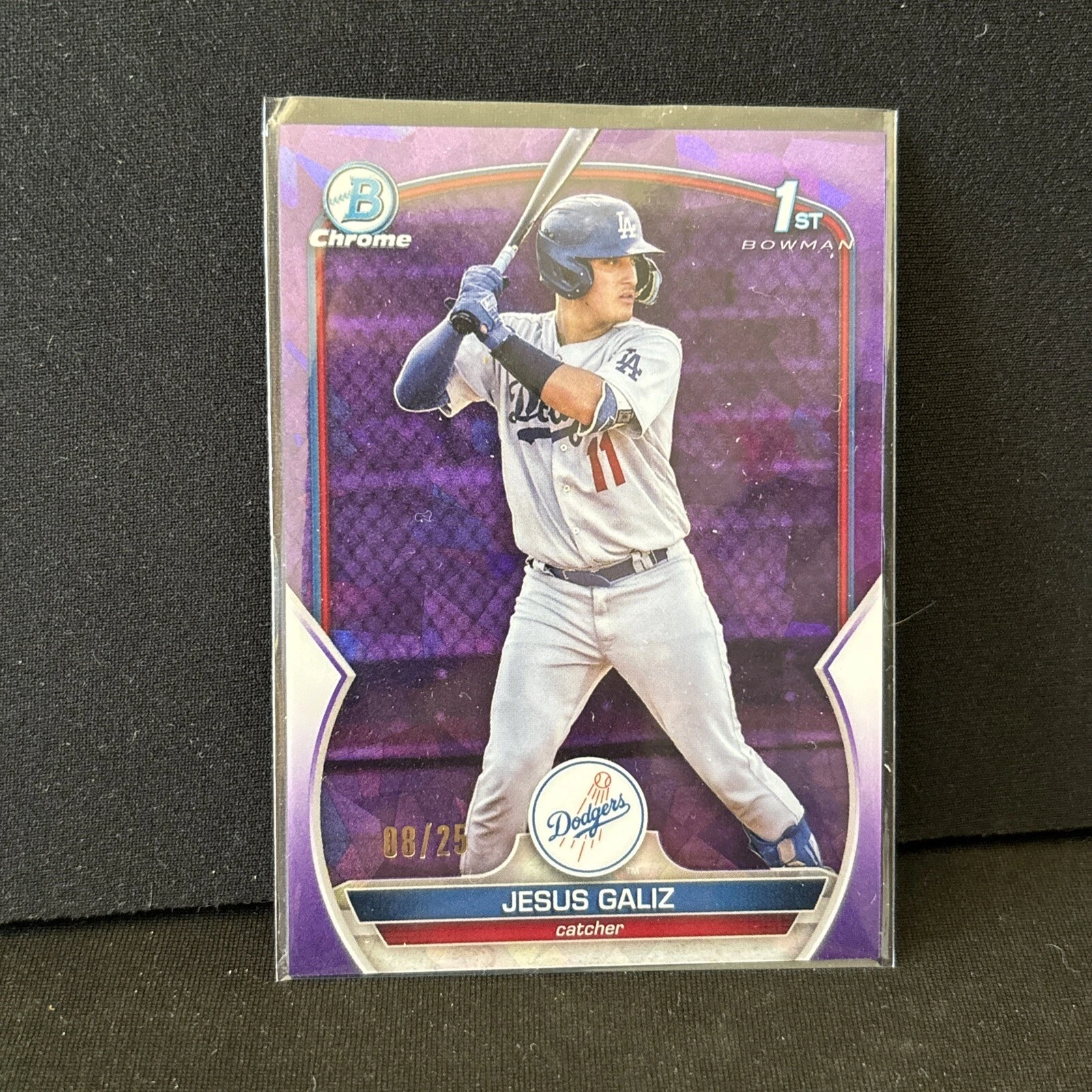 2023 Bowman Chrome Sapphire Purple Jesus Galiz 1st Bowman 08/25