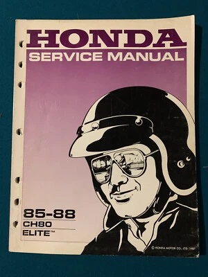 Manual de servicio Honda CH80 Elite 85 - 88 #61GE103 original Foto 1 de 4