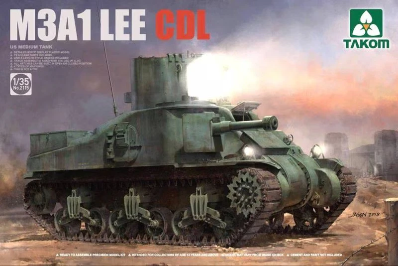 Takom 1/35 2115 M3A1 LEE CDL Kit Di Modello - Immagine 1 di 1