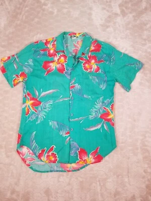 Vintage The Hawaiian Shirt Button Up Shirt - 100% Rayon - USA Made Fits Medium - Image 1 of 4