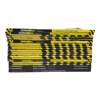 Lot of 20 Cliffs Notes Spark Monarch Classic Literature Titles Poetry American - Image 1 of 4