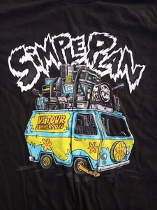 SIMPLE PLAN Band T-shirt Men's Large New Pop-punk Pop Rock  Alternative Indie - Picture 1 of 7