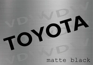 TOYOTA TAILGATE MATTE BLACK Vinyl Decal Sticker Emblem Logo Graphic Lettering - Picture 1 of 4