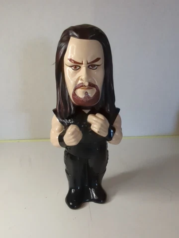 UNDERTAKER 3D Big Sipper Vintage Water Bottle Figure 2001 WWF Attitude New WWE Cover