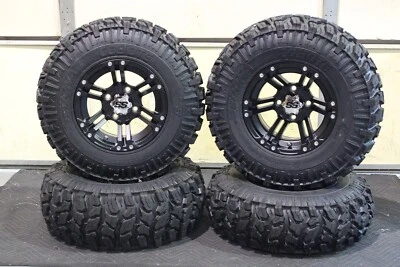 YAMAHA BIG BEAR 400 SRA 25" COYOTE ATV TIRE & ITP SS212 BLK WHEEL KIT SRA1CA - Image 1 of 4