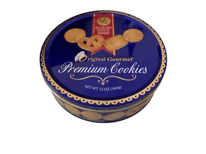 Contenedor de almacenamiento de lata coleccionable vacío galletas premium gourmet original - Imagen 1 de 11