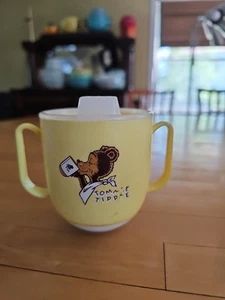 Vintage Tommee Tippee Yellow Sippy Cup Weighted Bottom - Picture 1 of 11