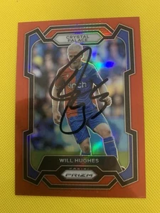 Will Hughes Signed Red Prizm Card /199 With COA - Crystal Palace / Watford - Picture 1 of 2