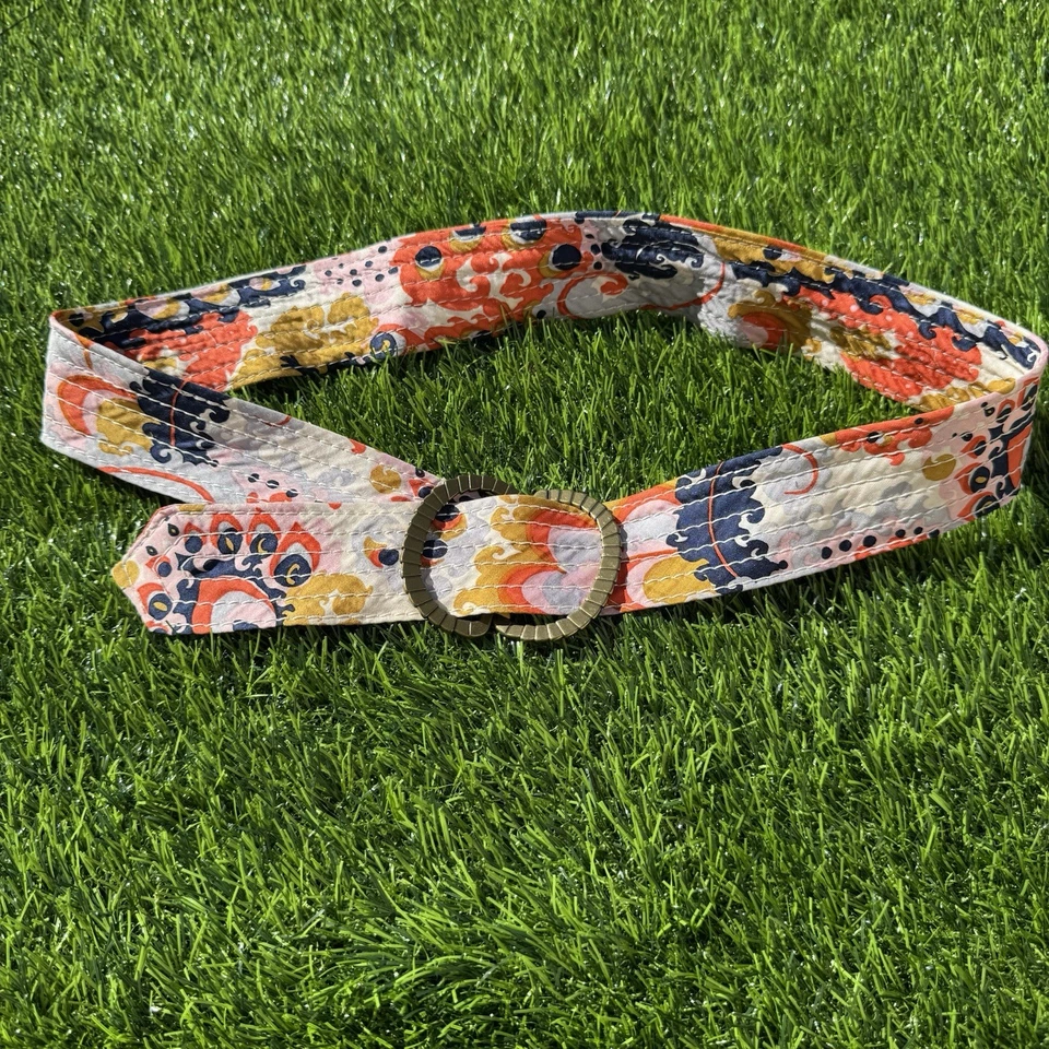 Cinturón de tela vintage bohemio estampado floral Crew S-M Foto 1 de 4