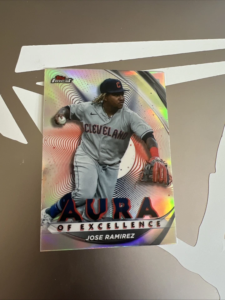 2022 Finest #AE-JR Jose Ramirez Aura of Excellence Guardians Card - Image 1 of 2