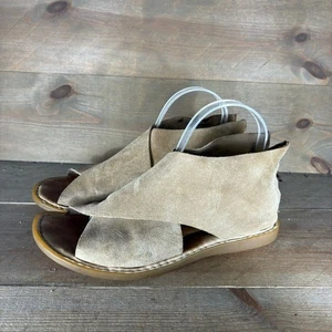 born IWA womens size 8 shoes brown suede slip on comfort open toe sandals - Picture 1 of 8